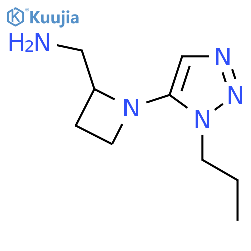 1-(1-propyl-1H-1,2,3-triazol-5-yl)azetidin-2-ylmethanamine structure