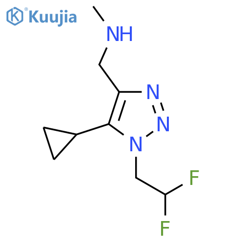 {5-cyclopropyl-1-(2,2-difluoroethyl)-1H-1,2,3-triazol-4-ylmethyl}(methyl)amine structure