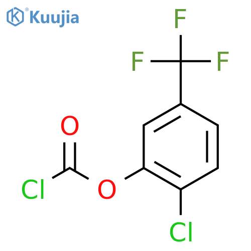 2-Chloro-5-(trifluoromethyl)phenyl chloroformate structure