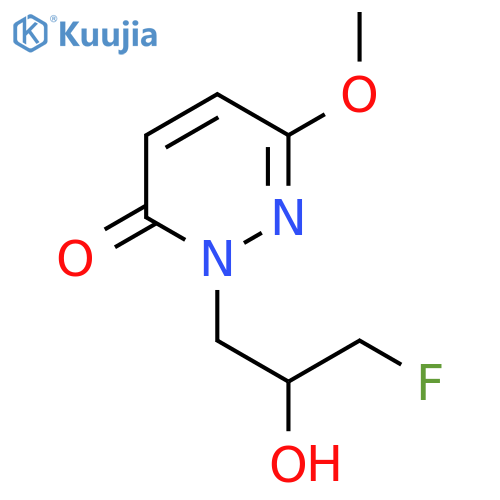 2-(3-fluoro-2-hydroxypropyl)-6-methoxy-2,3-dihydropyridazin-3-one structure