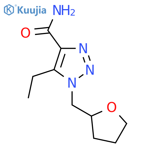 5-ethyl-1-(oxolan-2-ylmethyl)-1H-1,2,3-triazole-4-carboxamide structure
