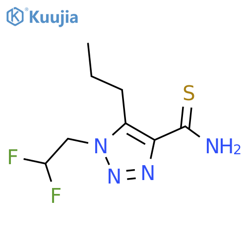 1-(2,2-difluoroethyl)-5-propyl-1H-1,2,3-triazole-4-carbothioamide structure
