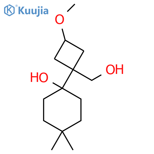 1-1-(hydroxymethyl)-3-methoxycyclobutyl-4,4-dimethylcyclohexan-1-ol structure