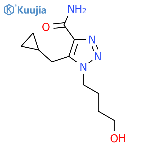 5-(cyclopropylmethyl)-1-(4-hydroxybutyl)-1H-1,2,3-triazole-4-carboxamide structure