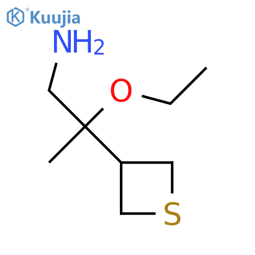 2-ethoxy-2-(thietan-3-yl)propan-1-amine structure