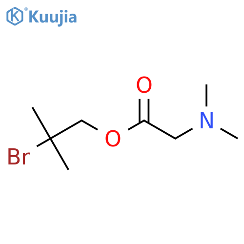 2-bromo-2-methylpropyl 2-(dimethylamino)acetate structure