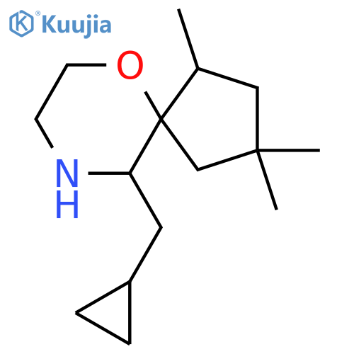 10-(cyclopropylmethyl)-1,3,3-trimethyl-6-oxa-9-azaspiro4.5decane structure
