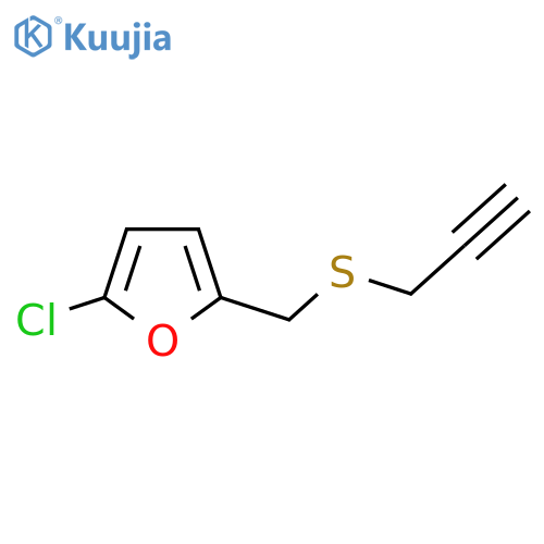 2-chloro-5-(prop-2-yn-1-ylsulfanyl)methylfuran structure