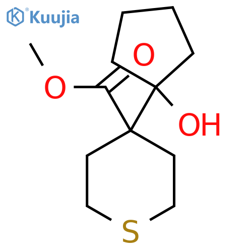 methyl 4-(1-hydroxycyclopentyl)thiane-4-carboxylate structure