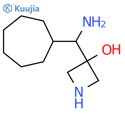 3-amino(cycloheptyl)methylazetidin-3-ol structure