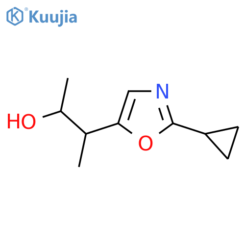 3-(2-Cyclopropyl-1,3-oxazol-5-yl)butan-2-ol structure