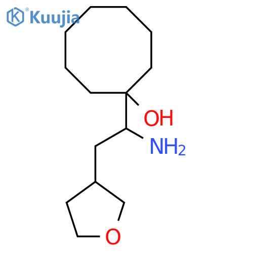 1-1-amino-2-(oxolan-3-yl)ethylcyclooctan-1-ol structure
