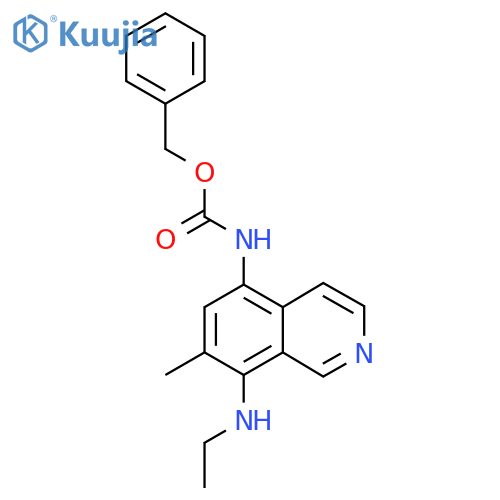 benzyl N-8-(ethylamino)-7-methylisoquinolin-5-ylcarbamate structure