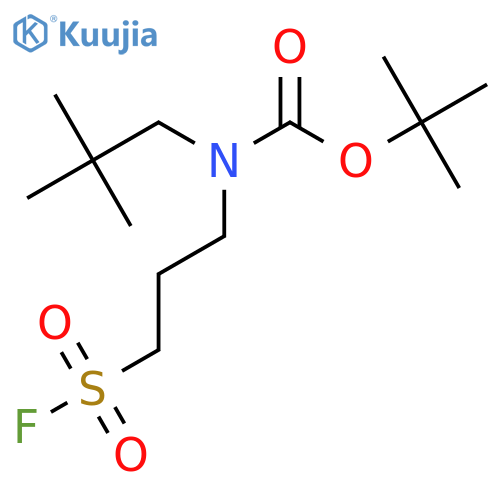 tert-butyl N-(2,2-dimethylpropyl)-N-3-(fluorosulfonyl)propylcarbamate structure