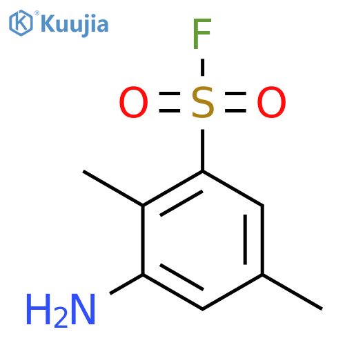 3-amino-2,5-dimethylbenzene-1-sulfonyl fluoride structure