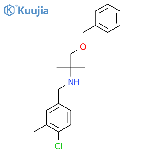 1-(benzyloxy)-2-methylpropan-2-yl(4-chloro-3-methylphenyl)methylamine structure