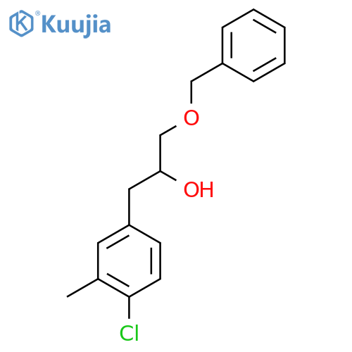 1-(benzyloxy)-3-(4-chloro-3-methylphenyl)propan-2-ol structure