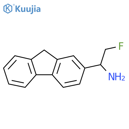 1-(9H-fluoren-2-yl)-2-fluoroethan-1-amine structure
