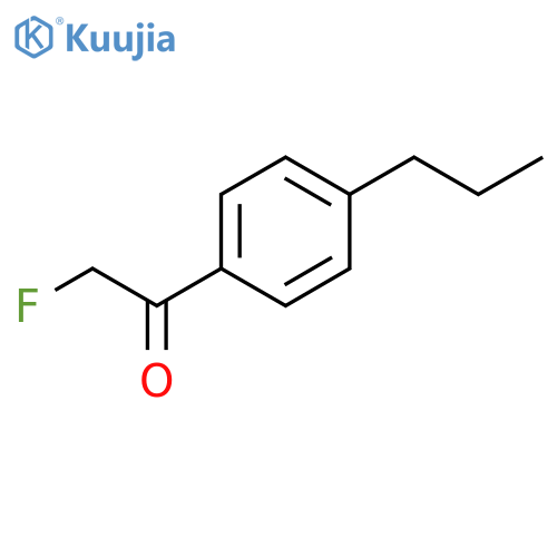 2-fluoro-1-(4-propylphenyl)ethan-1-one structure