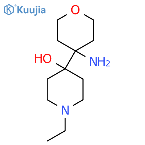 4-(4-Aminooxan-4-yl)-1-ethylpiperidin-4-ol structure