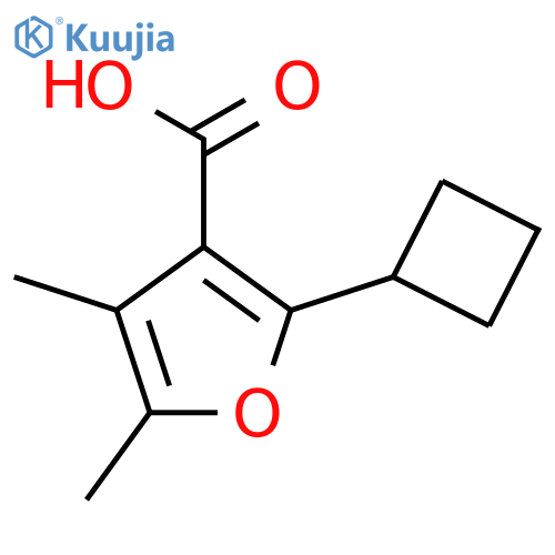 2-cyclobutyl-4,5-dimethylfuran-3-carboxylic acid structure