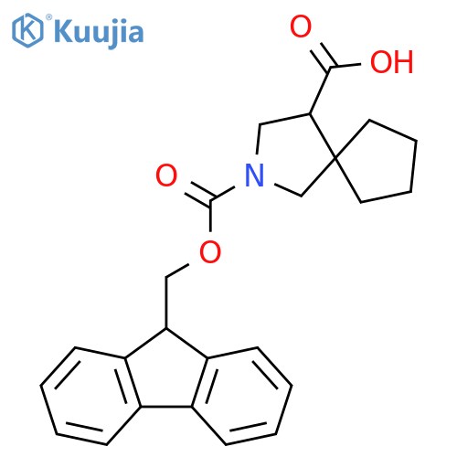 2-{(9H-fluoren-9-yl)methoxycarbonyl}-2-azaspiro4.4nonane-4-carboxylic acid structure