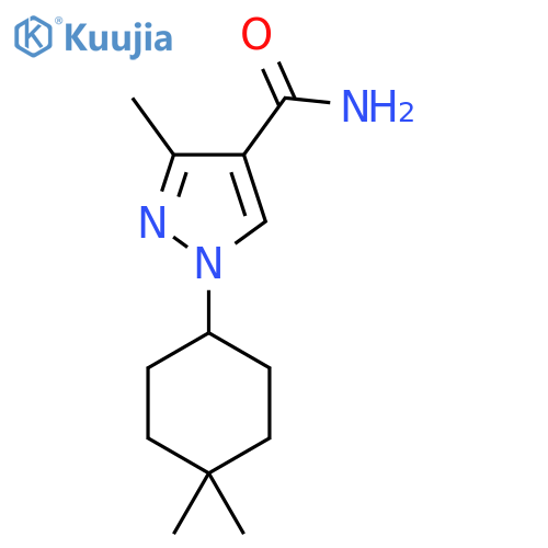 1-(4,4-dimethylcyclohexyl)-3-methyl-1H-pyrazole-4-carboxamide structure
