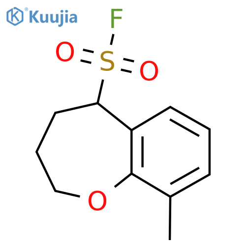 9-methyl-2,3,4,5-tetrahydro-1-benzoxepine-5-sulfonyl fluoride structure