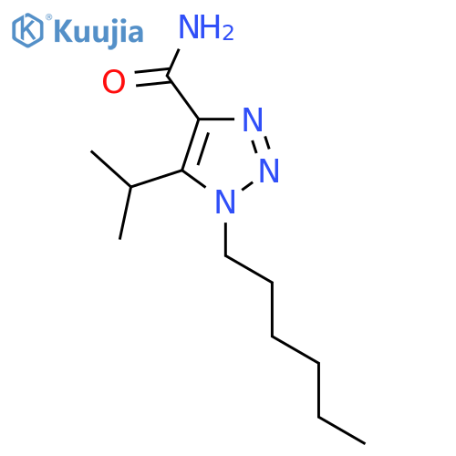 1-hexyl-5-(propan-2-yl)-1H-1,2,3-triazole-4-carboxamide structure
