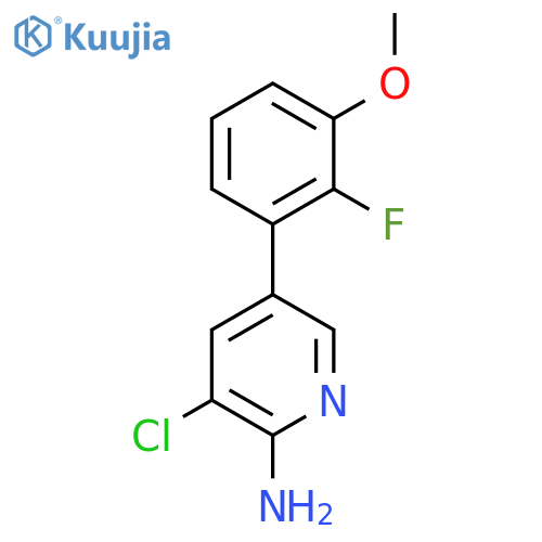3-chloro-5-(2-fluoro-3-methoxyphenyl)pyridin-2-amine structure