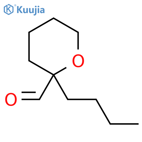 2-butyloxane-2-carbaldehyde structure