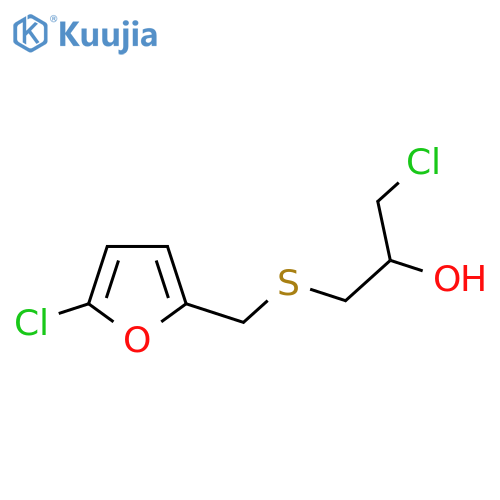 1-chloro-3-{(5-chlorofuran-2-yl)methylsulfanyl}propan-2-ol structure