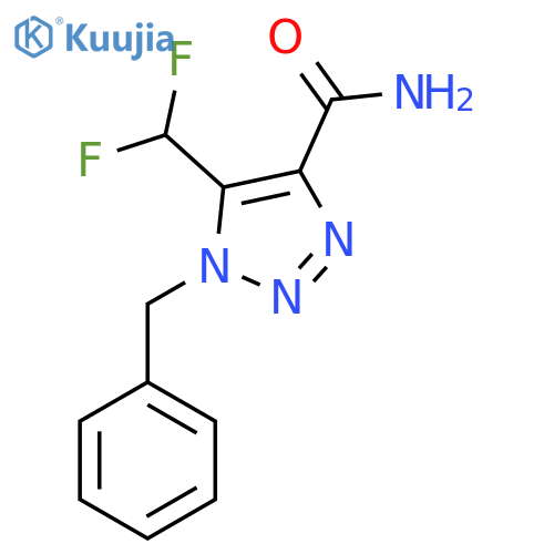 1-benzyl-5-(difluoromethyl)-1H-1,2,3-triazole-4-carboxamide structure