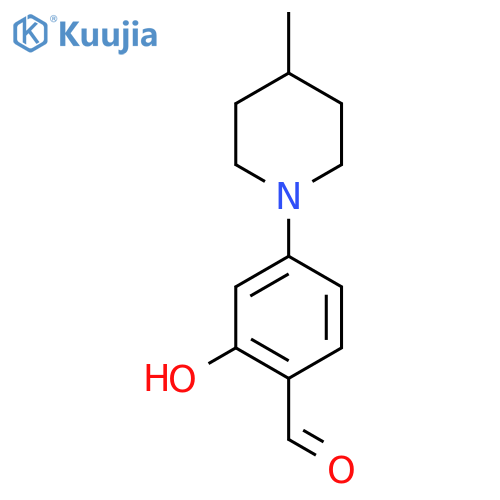 2-hydroxy-4-(4-methylpiperidin-1-yl)benzaldehyde structure