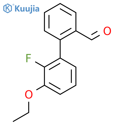 2-(3-Ethoxy-2-fluorophenyl)benzaldehyde structure