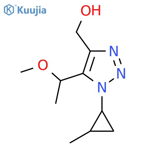 5-(1-methoxyethyl)-1-(2-methylcyclopropyl)-1H-1,2,3-triazol-4-ylmethanol structure