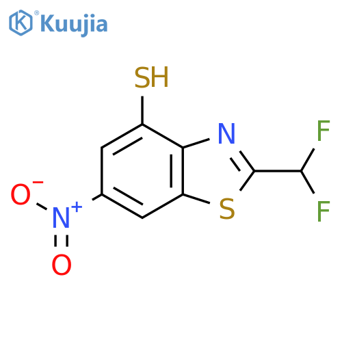 2-(difluoromethyl)-6-nitro-1,3-benzothiazole-4-thiol structure