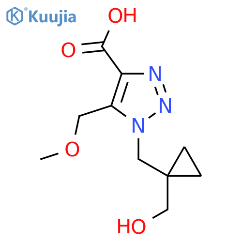 1-{1-(hydroxymethyl)cyclopropylmethyl}-5-(methoxymethyl)-1H-1,2,3-triazole-4-carboxylic acid structure