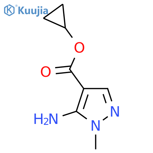 cyclopropyl 5-amino-1-methyl-1H-pyrazole-4-carboxylate structure