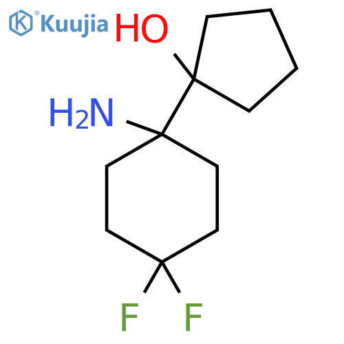 1-(1-Amino-4,4-difluorocyclohexyl)cyclopentan-1-ol structure