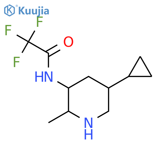 N-(5-cyclopropyl-2-methylpiperidin-3-yl)-2,2,2-trifluoroacetamide structure