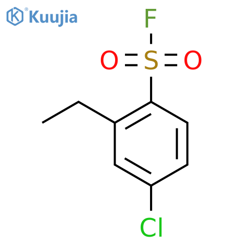 4-chloro-2-ethylbenzene-1-sulfonyl fluoride structure