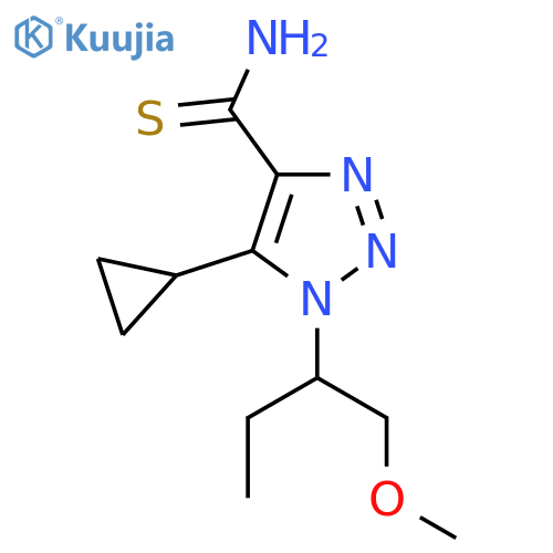 5-cyclopropyl-1-(1-methoxybutan-2-yl)-1H-1,2,3-triazole-4-carbothioamide structure