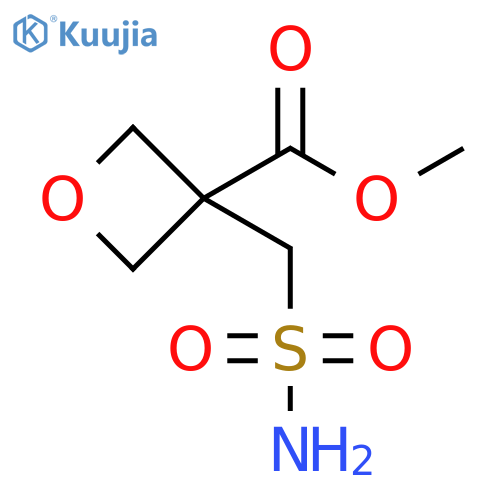methyl 3-(sulfamoylmethyl)oxetane-3-carboxylate structure