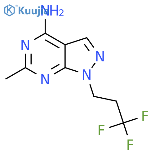 6-methyl-1-(3,3,3-trifluoropropyl)-1H-pyrazolo3,4-dpyrimidin-4-amine structure