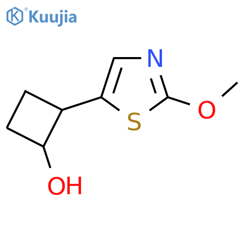 2-(2-methoxy-1,3-thiazol-5-yl)cyclobutan-1-ol structure