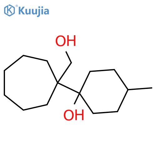 1-1-(hydroxymethyl)cycloheptyl-4-methylcyclohexan-1-ol structure