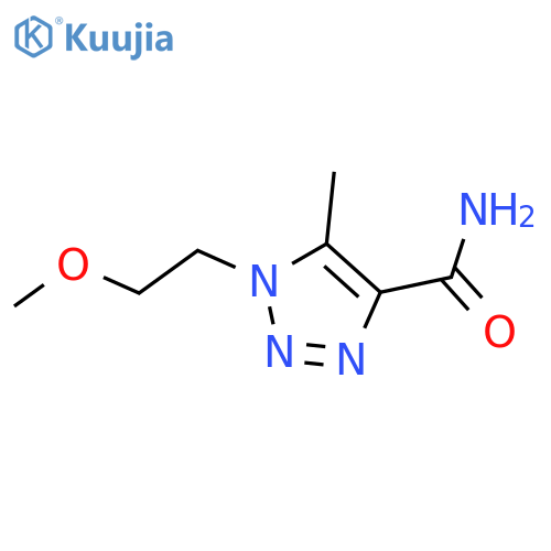 1-(2-methoxyethyl)-5-methyl-1H-1,2,3-triazole-4-carboxamide structure