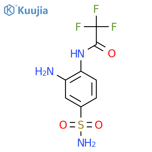N-(2-amino-4-sulfamoylphenyl)-2,2,2-trifluoroacetamide structure
