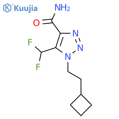 1-(2-cyclobutylethyl)-5-(difluoromethyl)-1H-1,2,3-triazole-4-carboxamide structure